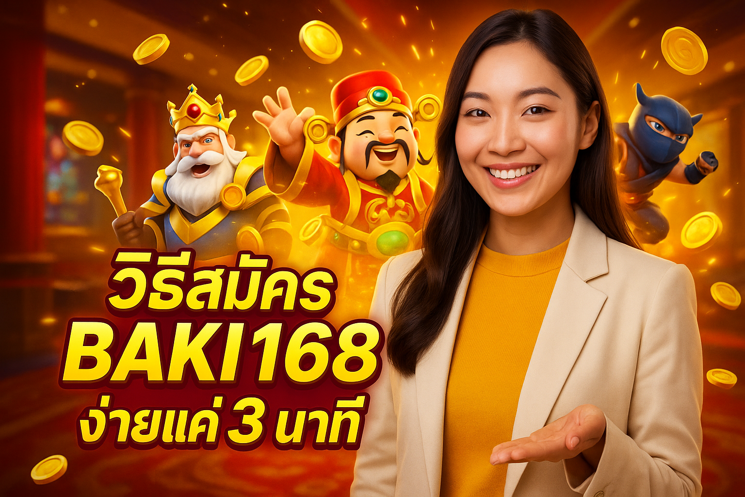 วิธีสมัคร BAKI168 ง่ายแค่ 3 นาที